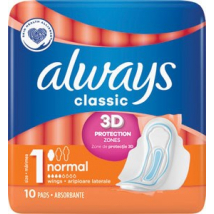 ALWAYS CLASSIC NORMAL 10 KS