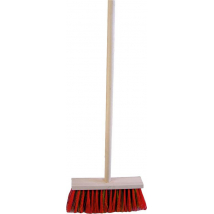 Janegal Metla priemyselná 25 cm s drevenou násadou 120 cm, 1 ks