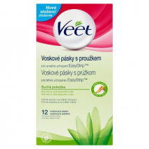 VEET VOSKOVE PRÚŽKY PRE SUCHÚ POKOŽKU 12KS