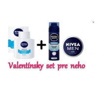 NIVEA BALZAM PO HOLENÍ SENSITIVE COOLING 100 ML + DARČEK PENA NA HOLENIE COOLING 200 ML + NIVEA MEN KRÉM 30 ML