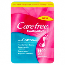 CAREFREE VLOŽKY FLEXI COTTON 20KS