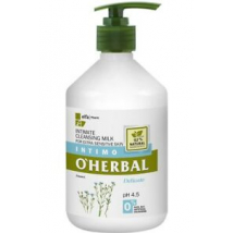O'HERBAL INTÍMNÉ ČISTIACE MLIEKO PRE MIMORIADNE CITLIVÚ POKOŽKU S VÝŤAŽKAMI ĽANU 500 ML