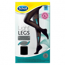 SCHOLL KOMPRESNÉ PANČUCHOVÉ NOHAVICE ČIERNE LIGHT LEGS 60DEN L
