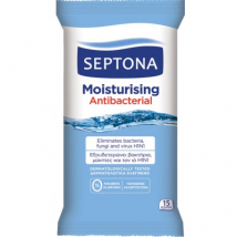 SEPTONA VLHČENÉ UTIERKY NA RUKY ANTIBAKTERIÁLNE 15 KS
