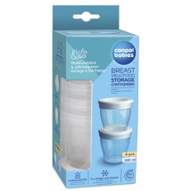 CANPOL BABIES ZÁSOBNÍK NA MATERSKÉ MLIEKO A JEDLO 180ML  4 KS