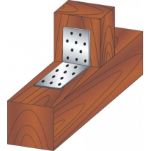 Uholník perforovaný pozinkovaný, 80 × 80 × 80 mm
