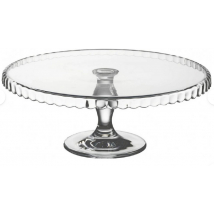 PODNOS NA TORTU SKLENENÝ 32 CM NA STOPKE