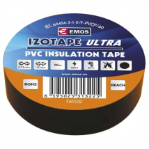 EMOS Izotape Ultra PVC izolačná páska čierna, 15 mm x 10 m