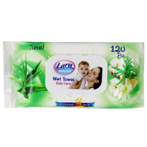 LARA BABY VLHČENÉ UTIERKY ALOE 120 KS