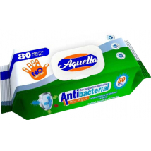 Aquella Antibakteriálne vlhčené utierky, 80 ks