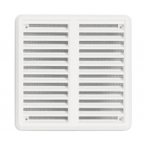 Ventilačná mriežka so sieťkou proti hmyzu, 150 × 150 mm, biela