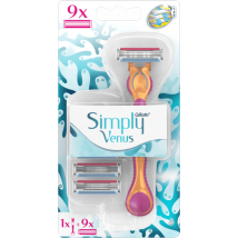 GILLETTE SIMPLY VENUS STROJČEK + NÁHRADNÉ HLAVICE 9 KS