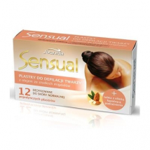 JOANNA SENSUAL DEPILAČNÉ NÁPLASTE NA TVÁR MANDĽOVÝ OLEJ 12 KS