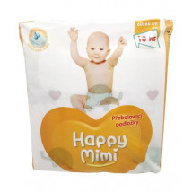 Happy Mimi Prebaľovacie podložky 60x60 cm, 10 ks