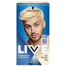 SCHWARZKOPF LIVE PERMANENT LIGHTENER MEN ICE BLONDE  00B 