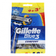 Gillette Blue3 Comfort jednorázové holiace strojčeky, 12 ks