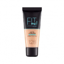 Maybelline Fit Me! Matte + Poreless make-up, odtieň 128 Warm Nude, 30 ml