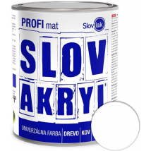 SLOVAKRYL PROFI MAT 0100/RAL9003 0,75KG BIELY
