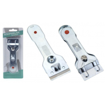 ŠKRABKA NA SKLOKERAMICKÉ DOSKY 14 CM ZINKOVÁ 