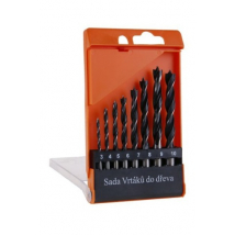 Sada vrtákov do dreva, 8 ks, 3–10 mm