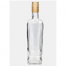 Sklenená fľaša na alkohol so závitovým uzáverom, 700 ml