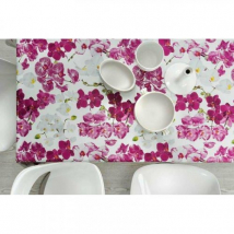 Obrus PVC podšitý, motív orchidey, 110×140 cm