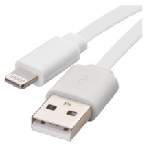 Emos Nabíjací a dátový kábel USB-A 2.0 / Lightning MFi, 1 m, biely
