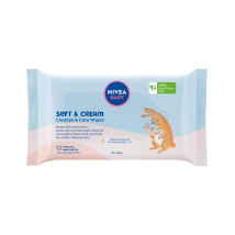 Nivea Baby Soft & Cream vlhčené utierky, 57 ks
