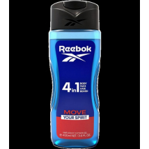 Reebok Move Your Spirit 4in1 sprchový gél pre mužov, 400 ml