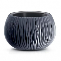 KVETINÁČ SANDY BOWL 29 CM MOCCA S VKLADOM