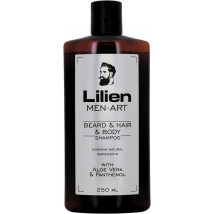 Lilien MEN-ART White pánsky šampón na bradu, vlasy a telo, 250 ml