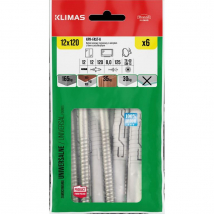 Klimas Rámová hmoždinka so skrutkou KPR-FAST-K, 12 × 120 mm, 6 ks