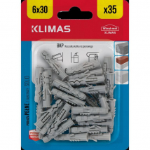 Klimas Hmoždinka univerzálna BKP 6x30 mm, 35 ks