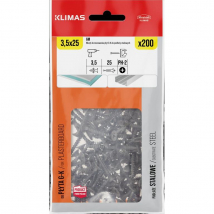 Klimas Skrutka do sadrokartónu na kov, 3,5 x 25 mm, 200 ks