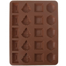 FORMA SILIKÓN LABKY MIX TVAROV 20 HNEDÁ