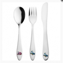 PRÍBOR DETSKÝ 3 KS NEREZ AUTO