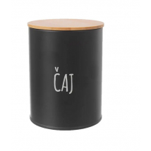 DÓZA PLECH/BAMBUS PR.9,5CM ČAJ