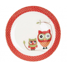 TANIER PORCELÁNOVÝ PLYTKY DETSKÝ SOVA PRIEMER 19CM