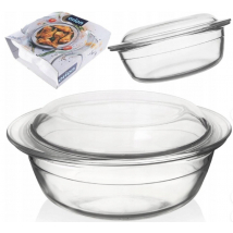 PEKÁČ BROSIL SKLO OKRÚHLY PRIEMER 23 CM 26,5 X 11 CM VEKO