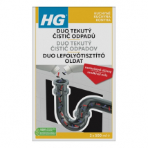 HG Duo tekutý čistič odpadov 2x500 ml