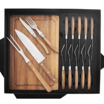 STEAKOVA SADA 15 KS SET NEREZ/DREVO