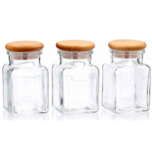 DÓZA SKLO/DREVO VEKO 0,12L 3KS