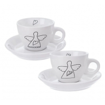 HRNČEK KERAMICKÝ PODŠÁLKA ANJEL 0,09L 2KS