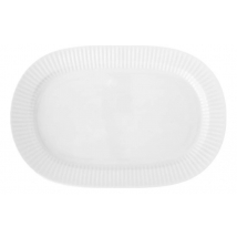 PODNOS PORCELÁN OVÁL VLNKA 37,5 X 25 CM