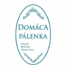 Samolepky na fľašu Domáca pálenka, 16 ks