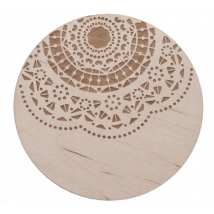 PODTÁCKA DREVO MANDALA PRIEMER 12 CM 1KS