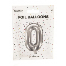 BALÓNIK FOLIA ČÍSLO 0 35CM STRIEBORNÝ