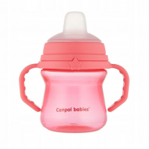 Canpol babies First Cup Hrnček so silikónovým náustkom, 150 ml