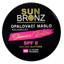 SUN BRONZ TELOVÉ MASLO BEZ FILTRA ROZJASASŇUJÚCE S GLITRAMI 100ML 