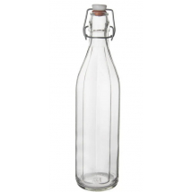 FĽAŠA SKLO/KOV KLIP UZÁVER BUGEL 1L